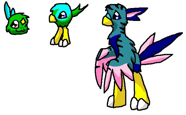 Rendamon's 3 first forms